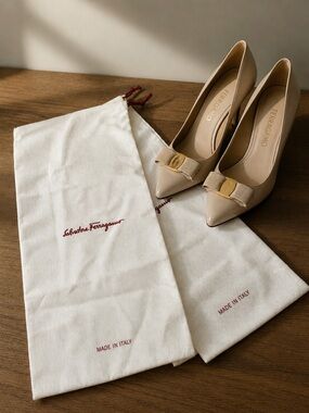 Salvatore Ferragamo Shoe Dust Bags Set (2) – New | Made in Italy | Authentic